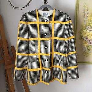80s Oversized Houndstooth Blazer